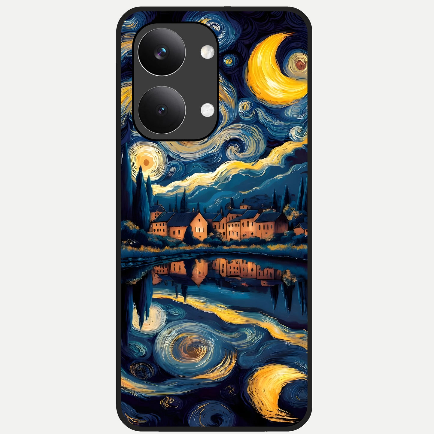  Starry Sky Serenity Glass Case For Poco X8 Pro Max back cover – full design glossy printed glass finish