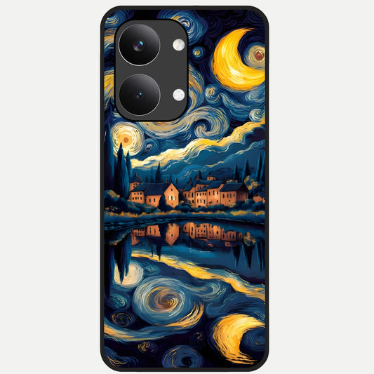  Starry Sky Serenity Glass Case For Poco X8 Pro Max back cover – full design glossy printed glass finish