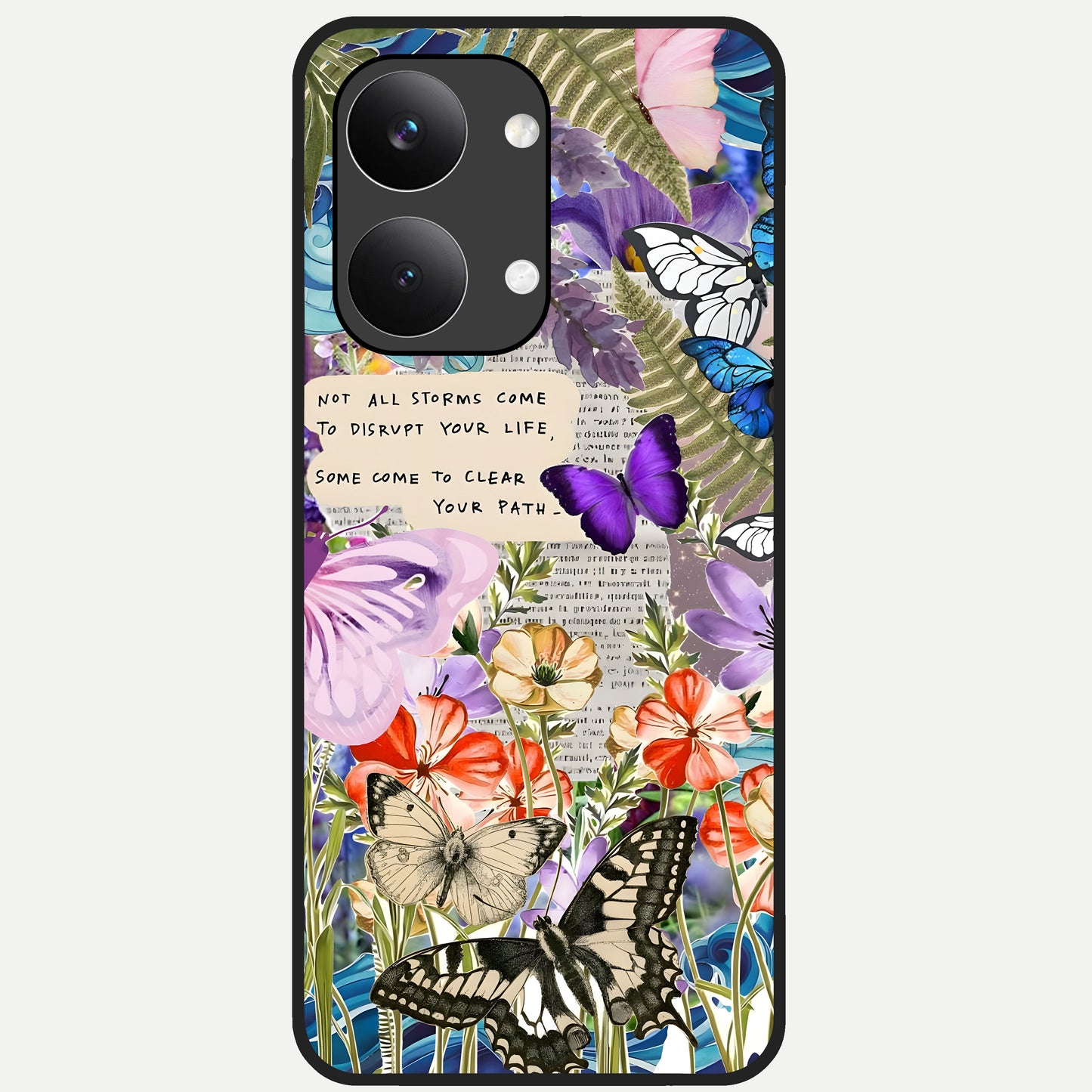  Storm Path Bloom Glass Case For Poco X8 Pro Max back cover – full design glossy printed glass finish