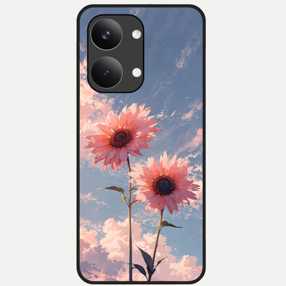  Sun Moon Balance Glass Case For Poco X8 Pro Max back cover – full design glossy printed glass finish