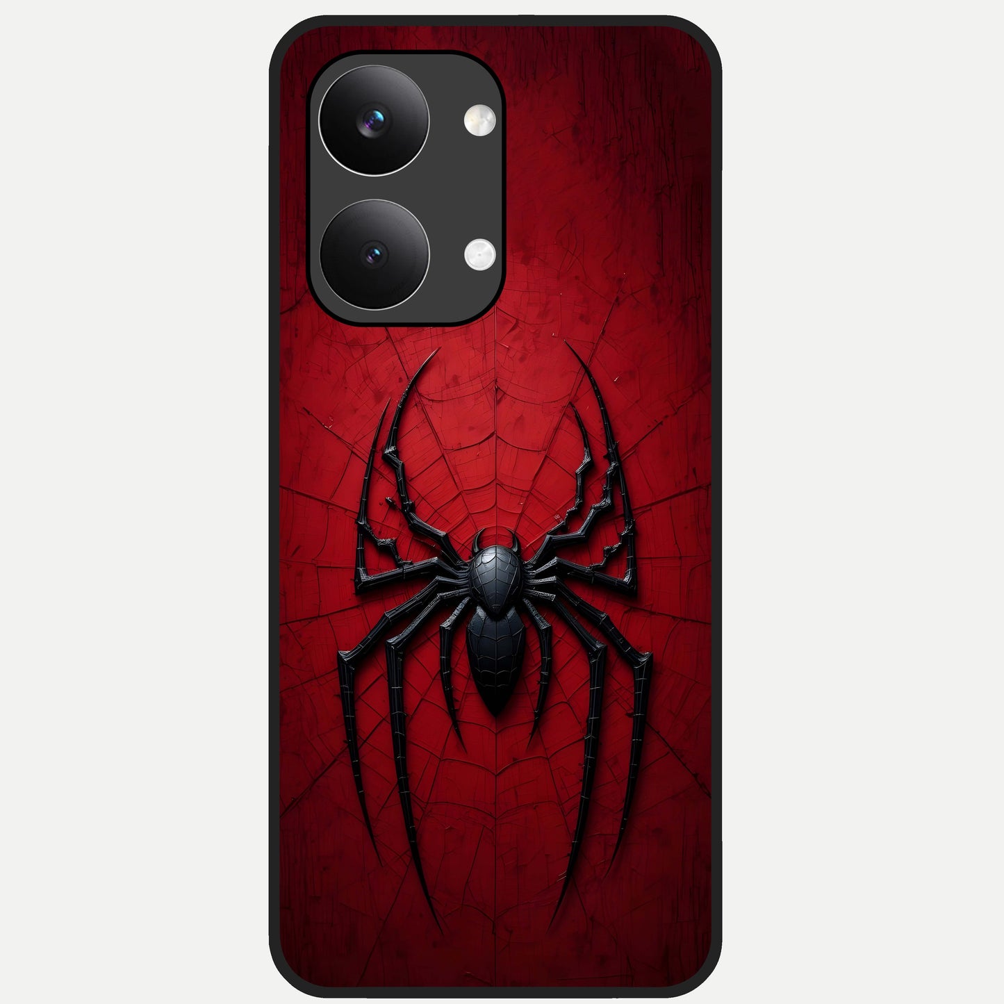  Superhero Web Emblem Glass Case For Poco X8 Pro Max back cover – full design glossy printed glass finish
