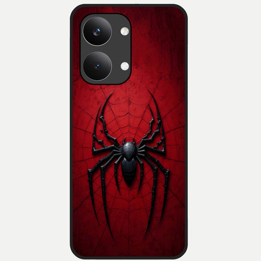  Superhero Web Emblem Glass Case For Poco X8 Pro Max back cover – full design glossy printed glass finish