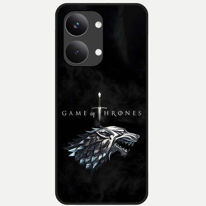  Throne Wolf Legacy Glass Case For Poco X8 Pro Max back cover – full design glossy printed glass finish