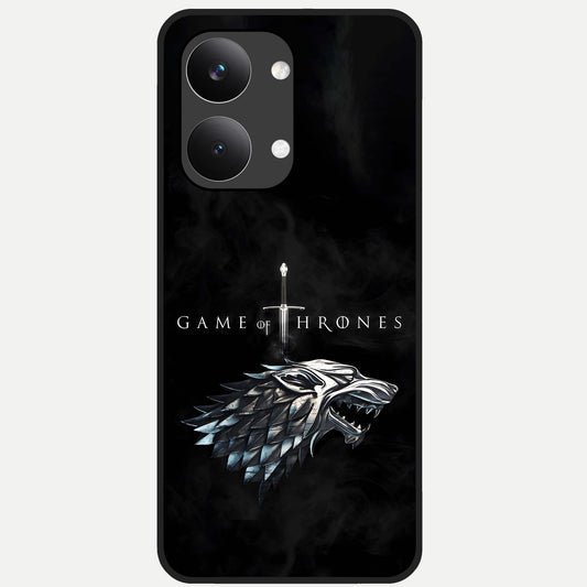  Throne Wolf Legacy Glass Case For Poco X8 Pro Max back cover – full design glossy printed glass finish