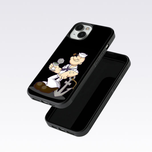 Popeye The Sailor Glass Case For OnePlus 12R