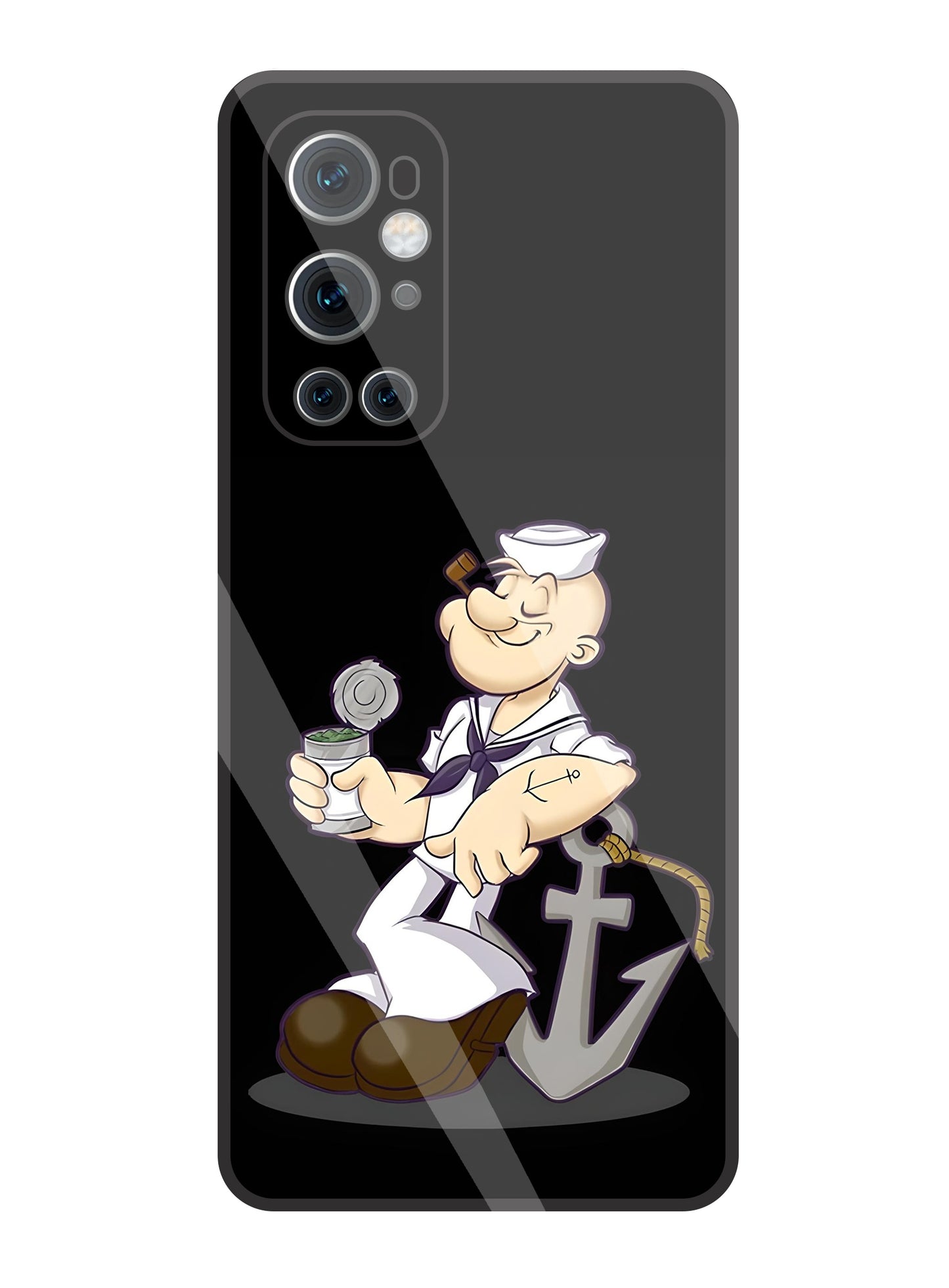 Popeye The Sailor Glass Case For OnePlus 9 Pro