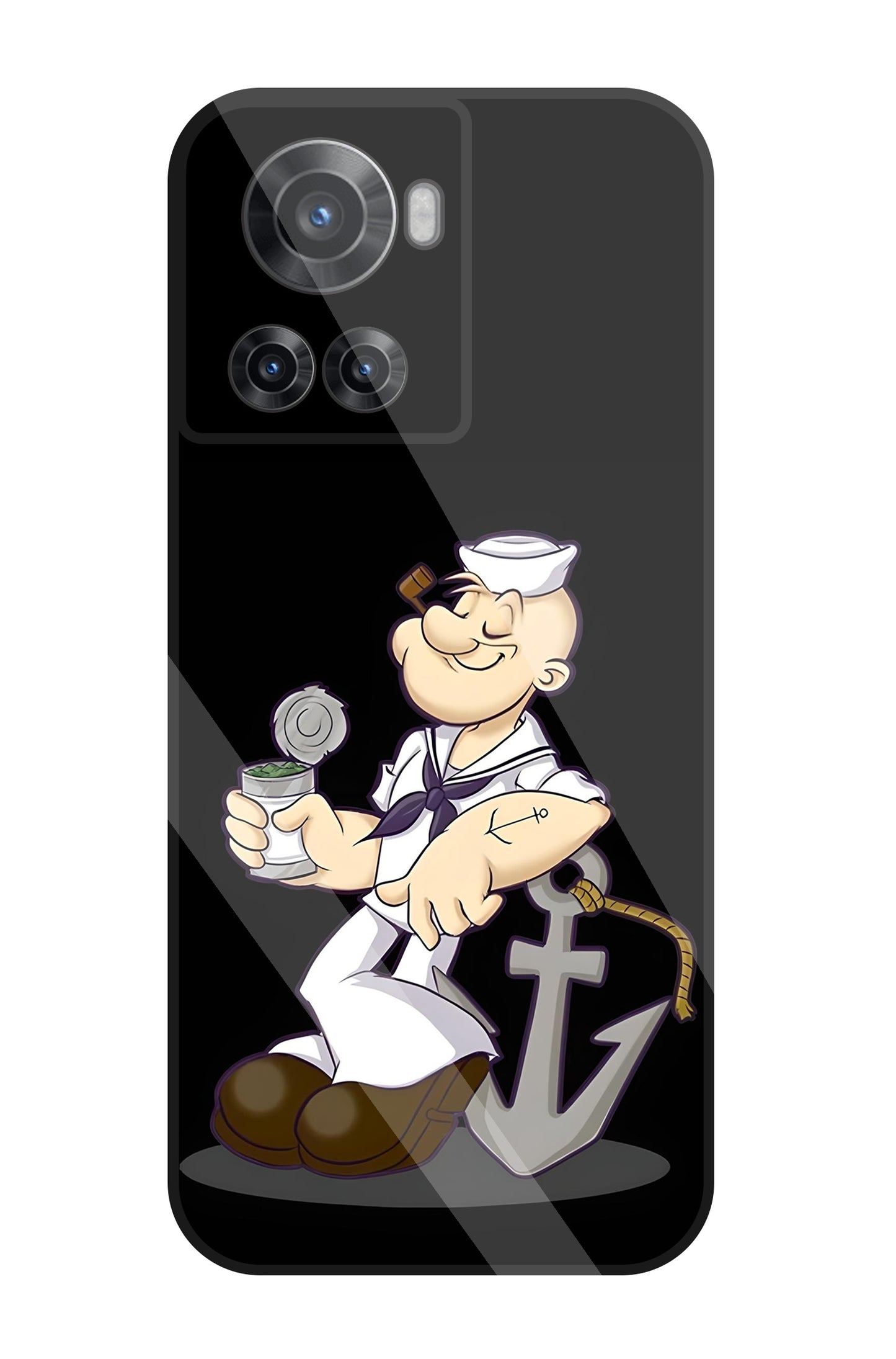 Popeye The Sailor Glass Case For OnePlus 10R