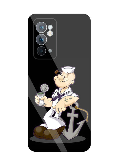 Popeye The Sailor Glass Case For OnePlus 9RT