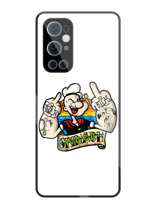 Popeye Weed Glass Case For OnePlus 9 Pro