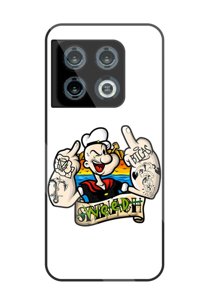 Popeye Weed Glass Case For OnePlus 10 Pro
