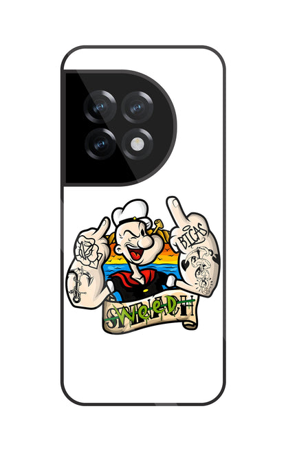Popeye Weed Glass Case For OnePlus 11R