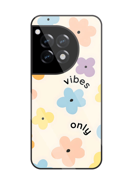 Positive Vibes Only Glass Case For OnePlus 12R