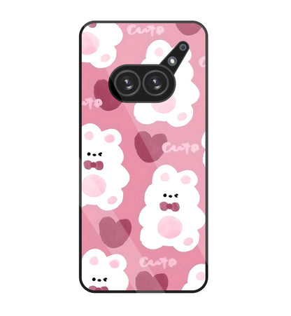 Rabbit With Heart Glass Case For Nothing Phone 2A