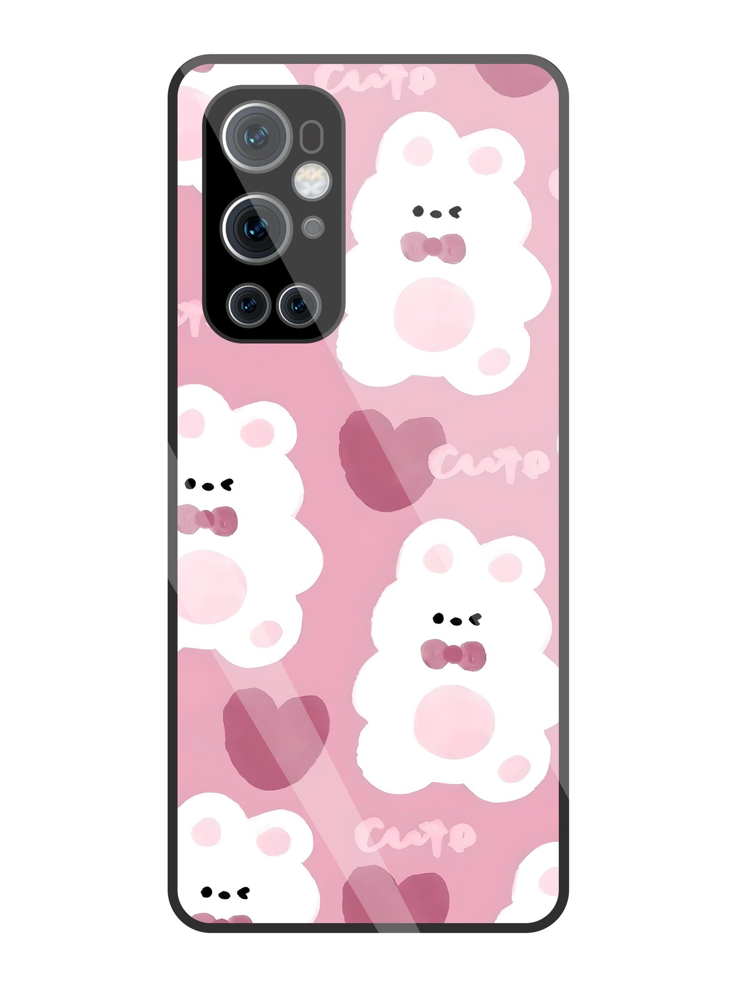Rabbit With Heart Glass Case For OnePlus 9 Pro