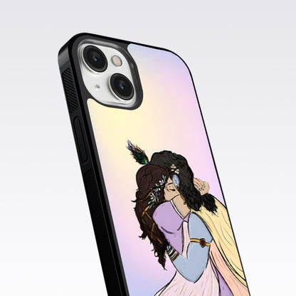 Radhe Krishna Hugs Glass Case For OnePlus 10 Pro