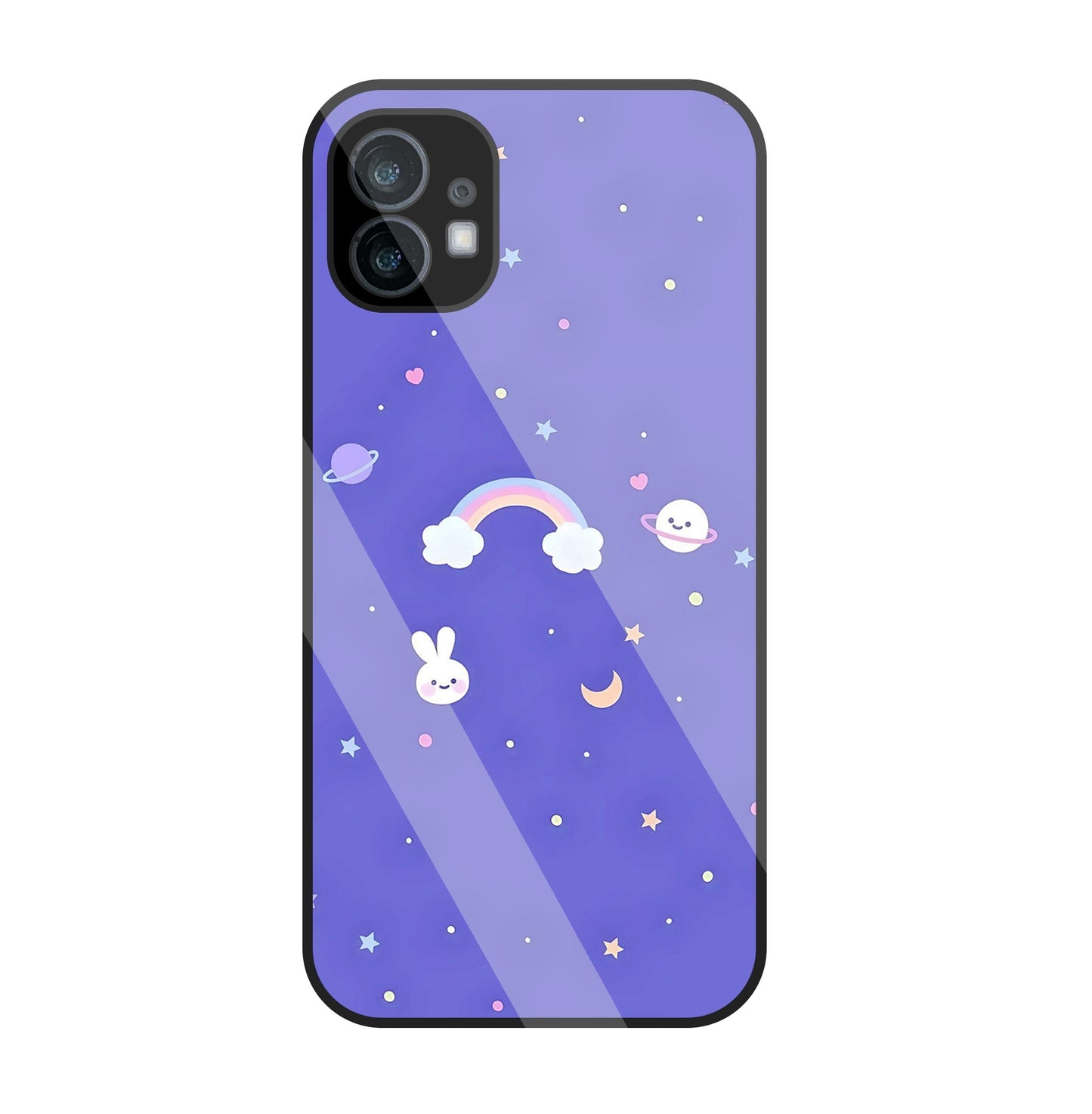 Rainbow with stars Glass Case For Nothing Phone 1