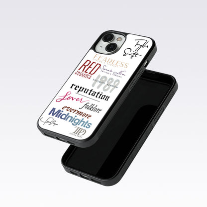 Red Taylor's Version Glass Case For OnePlus 9