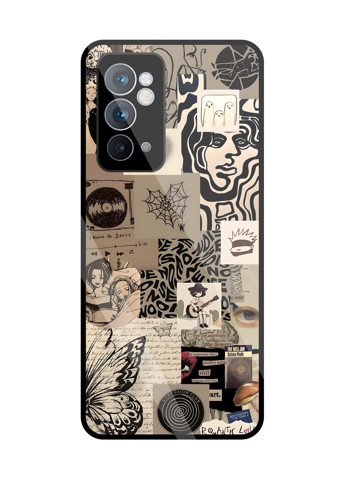 Romantic Lover Glass Case For OnePlus 9RT