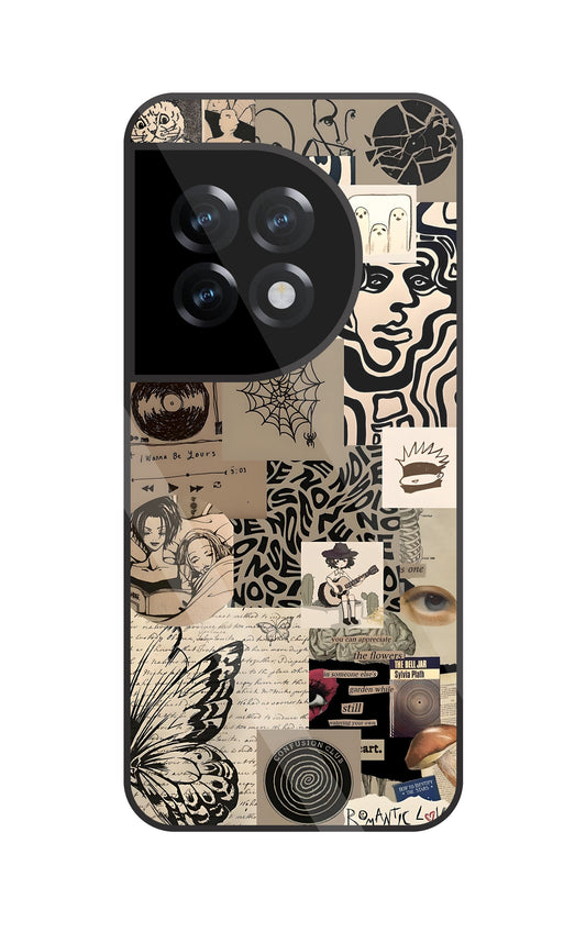 Romantic Lover Glass Case For OnePlus 11R