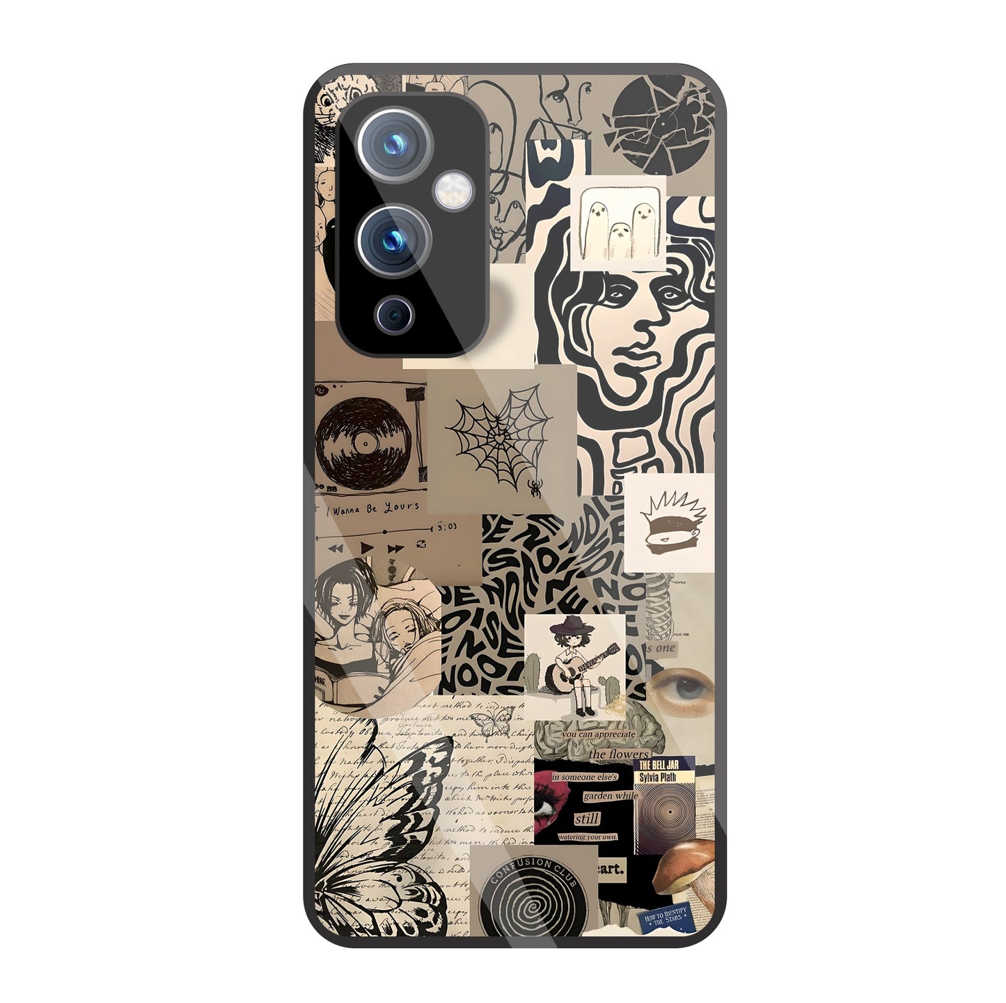 Romantic Lover Glass Case For OnePlus 9