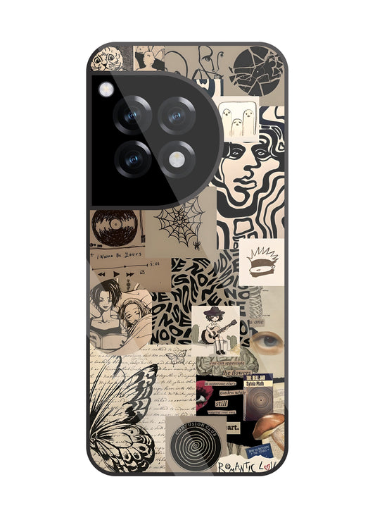 Romantic Lover Glass Case For OnePlus 12R