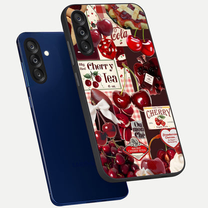 Blissful Cloud Pup Glass Case displayed upright for adorable design visibility and premium finish.