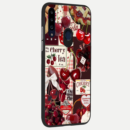 Bloom Crush Fantasy Glass Case showing full back design in clean flat view with dreamy floral fantasy art and glossy glass finish.