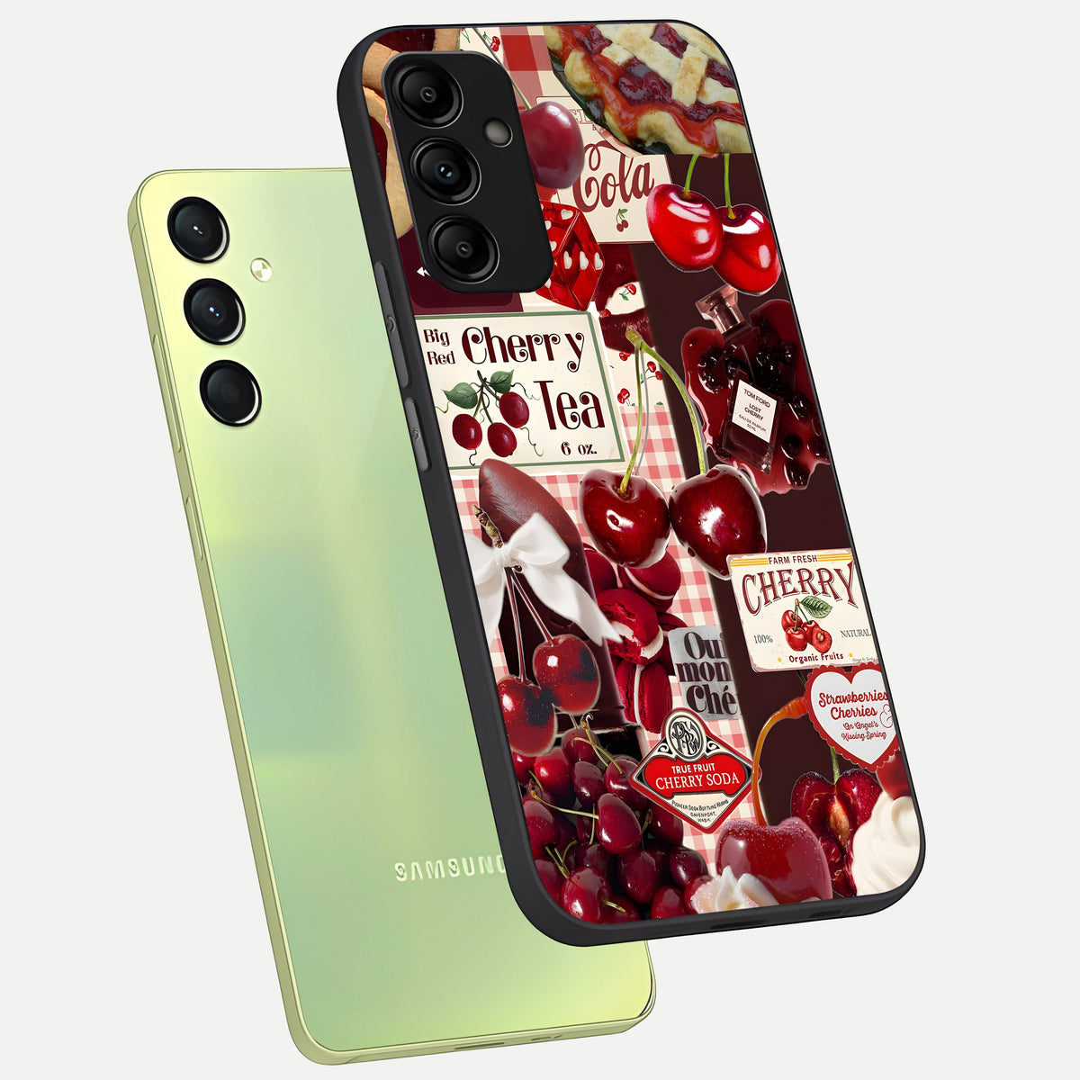 Blossom Moonlight Sky Glass Case displayed upright for celestial floral visibility and premium finish.