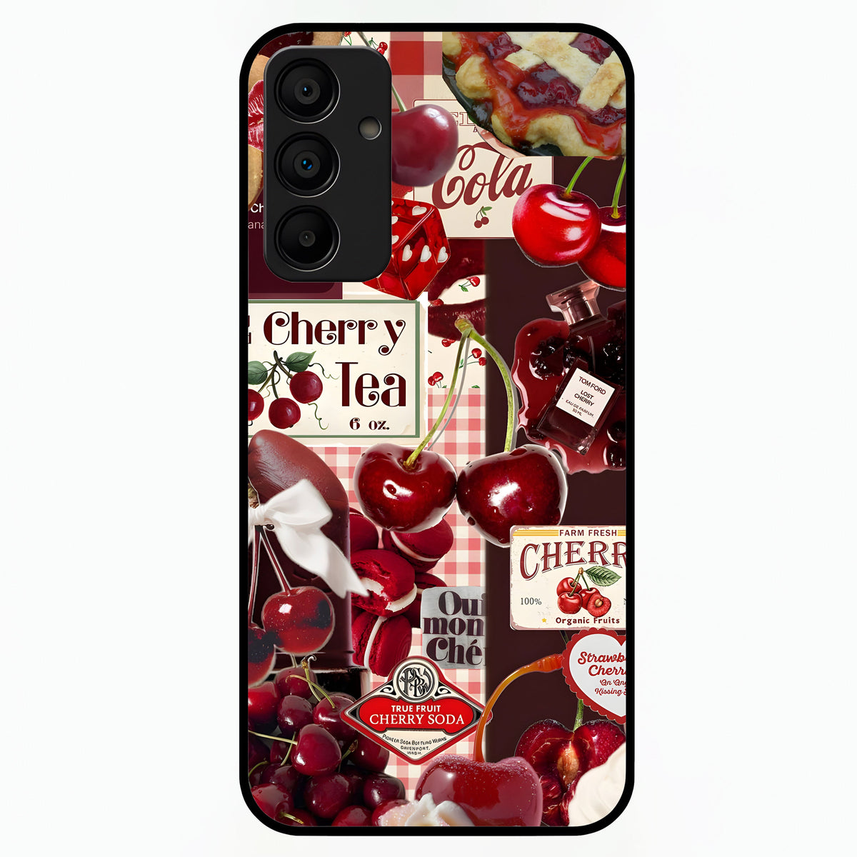Blossom Pink Moon Glass Case captured at a warm angle highlighting soft pink hues, gloss, and edge clarity.