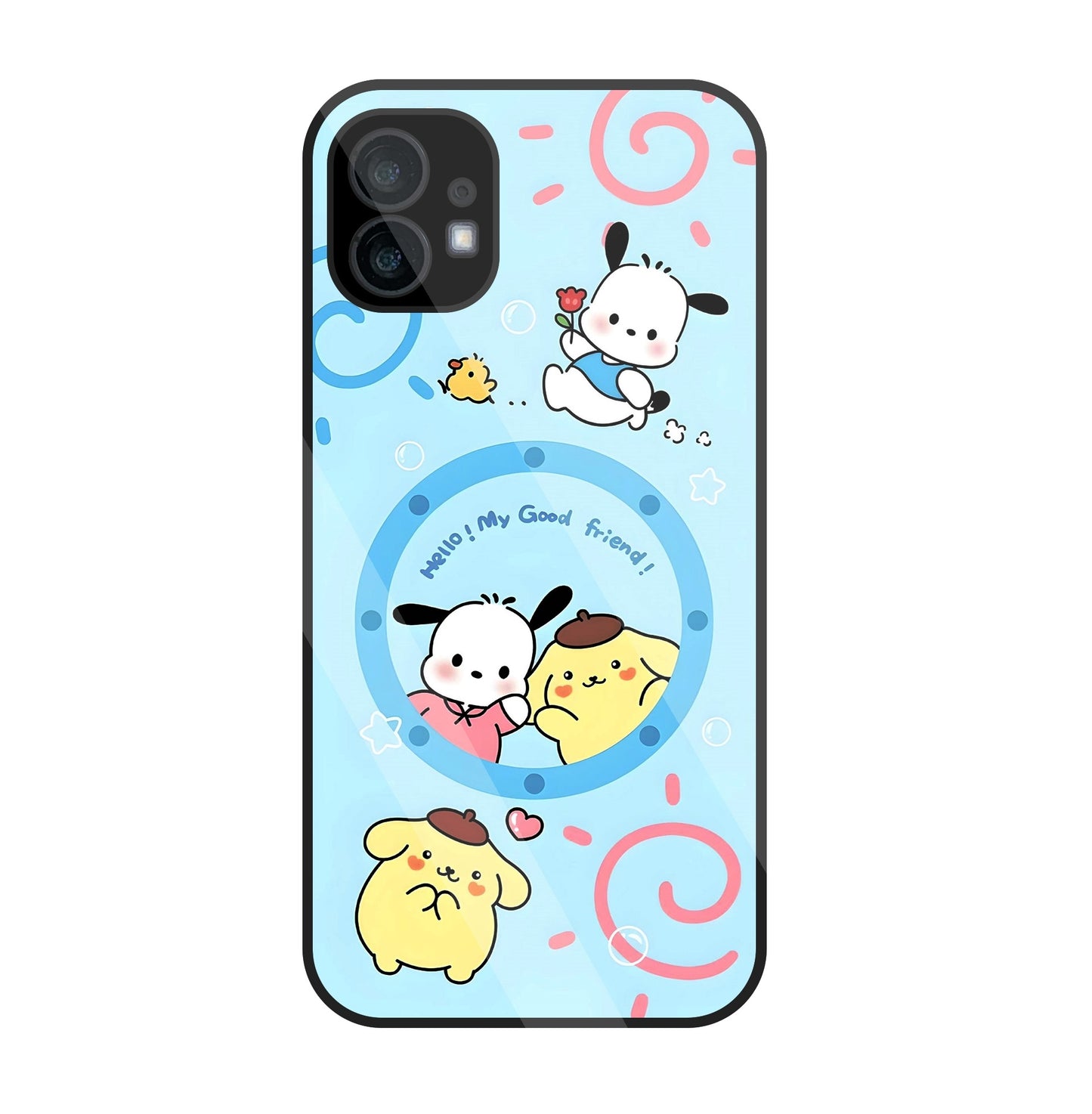 Sanrio Friends Glass Case For Nothing Phone 1