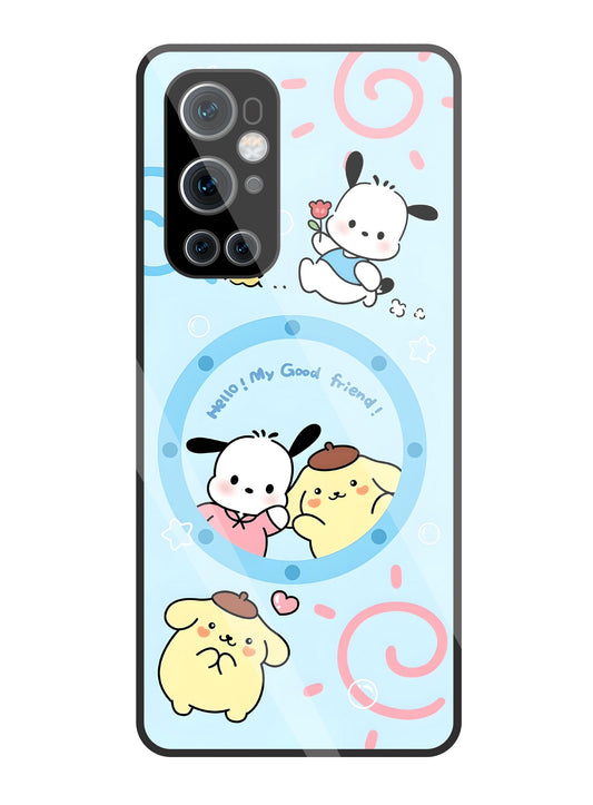 Sanrio Friends Glass Case For OnePlus 9 Pro
