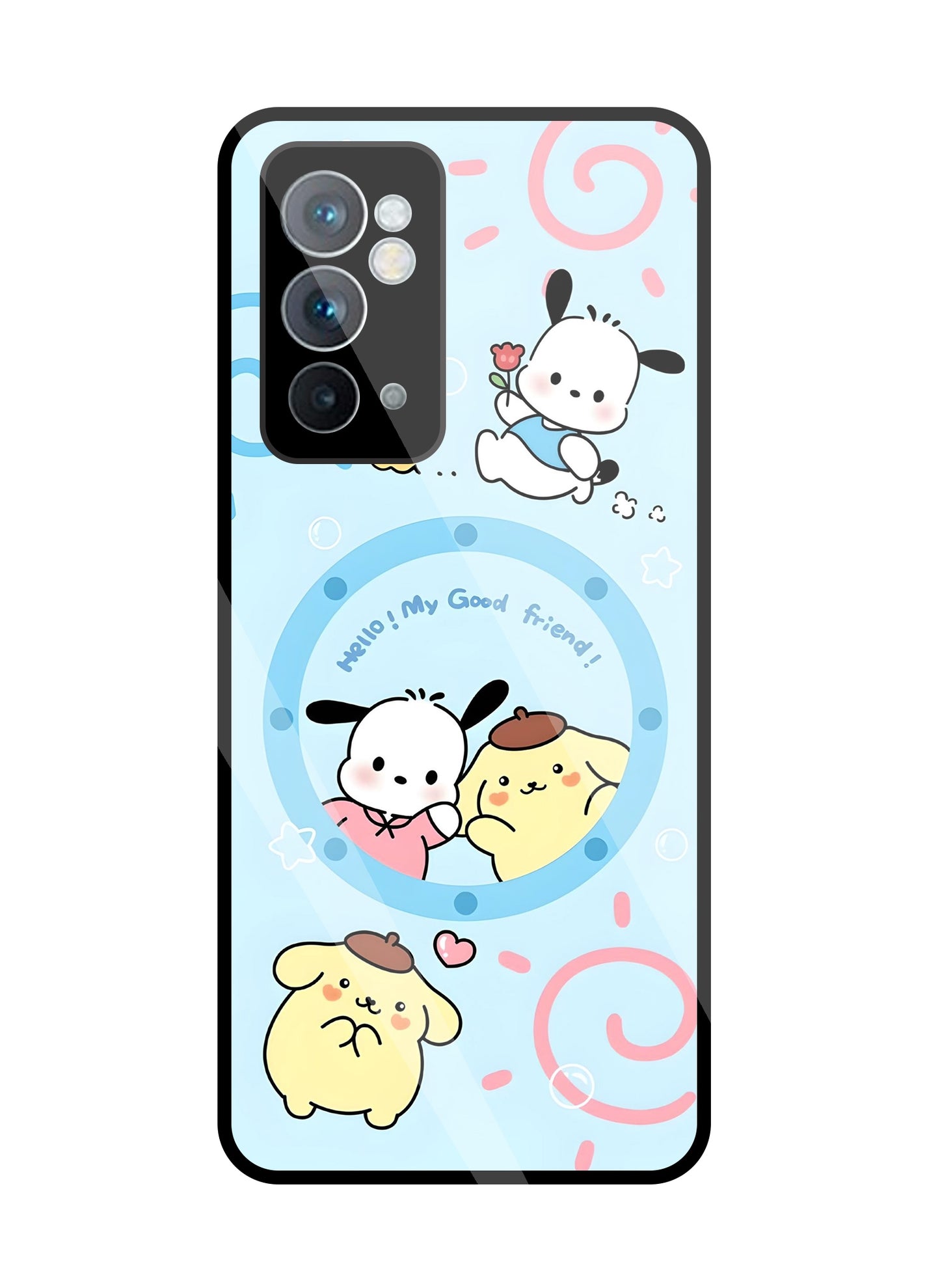 Sanrio Friends Glass Case For OnePlus 9RT