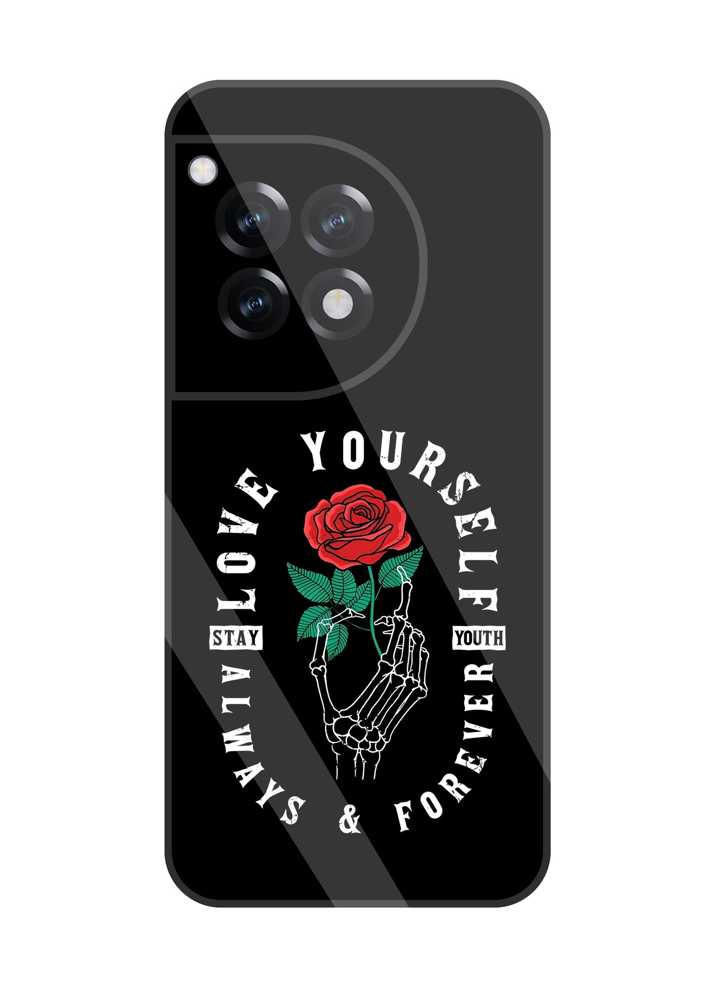Stay Youth Love Glass Case For Oneplus 12R