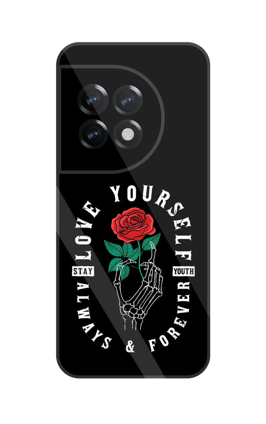 Stay Youth Love Glass Case For Oneplus 11R