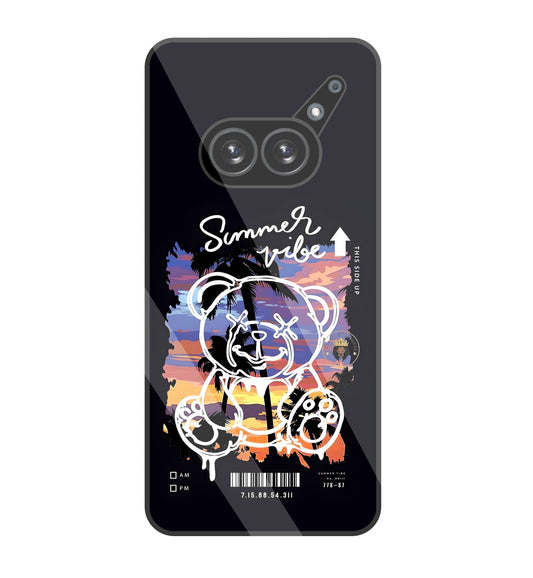 Summer Vibe Bear Glass Case For Nothing Phone 2A