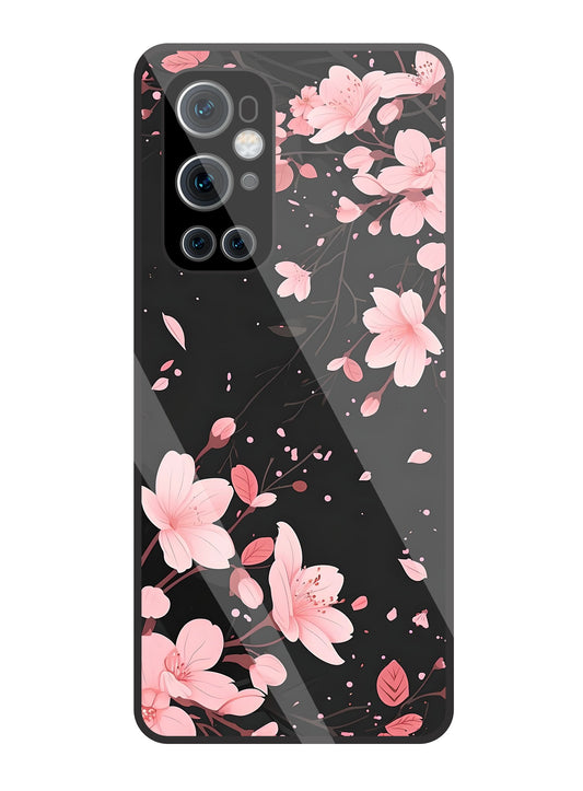 Summer Flowers Glass Case For Oneplus 9 Pro