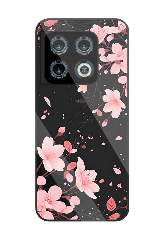 Summer Flowers Glass Case For OnePlus 10 Pro