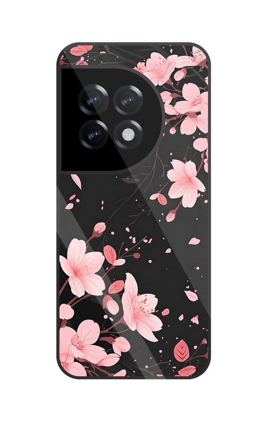 Summer Flowers Glass Case For Oneplus 11R