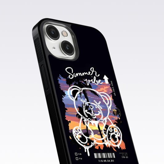 Summer Vibe Bear Glass Case For Nothing Phone 2A