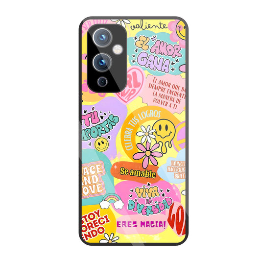 Sunflower Vibes Glass Case For Oneplus 9