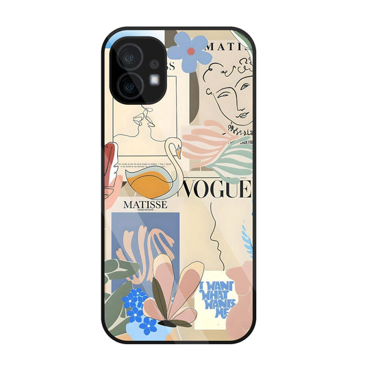 The Kiss Art   Glass Case For Nothing Phone 1
