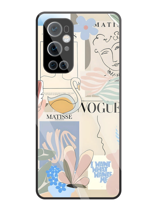 The Kiss Art Glass Case For Oneplus 9 Pro