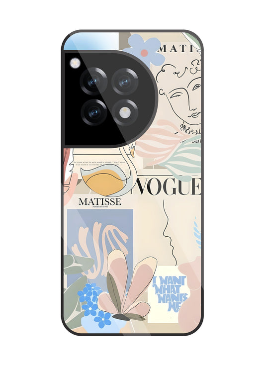 The Kiss Art Glass Case For Oneplus 12R