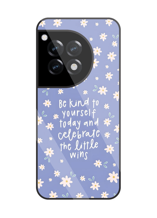The Little Wine Flower Glass Case For Oneplus 12R