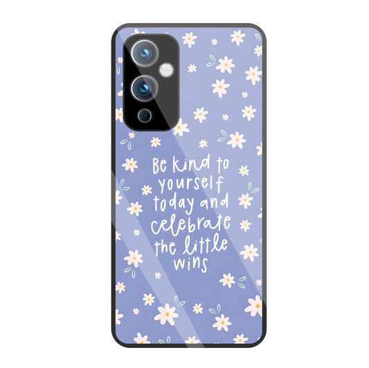 The Little Wine Flower Glass Case For Oneplus 9
