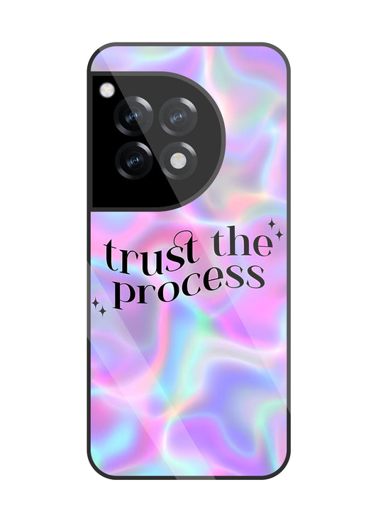 Trust The Process Glass Case For Oneplus 12R