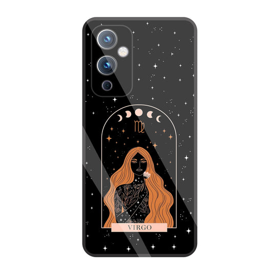 Virgo Black Glass Case For Oneplus 9