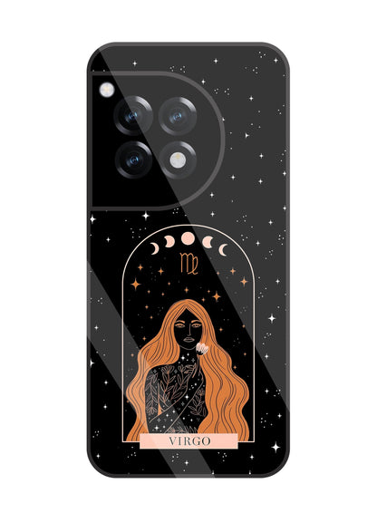 Virgo Black Glass Case For Oneplus 12R