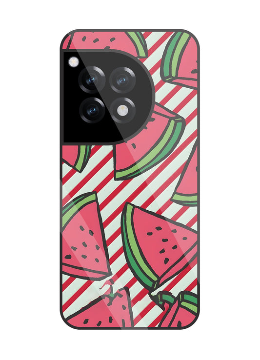 Watermelon Glass Case For Oneplus 12R