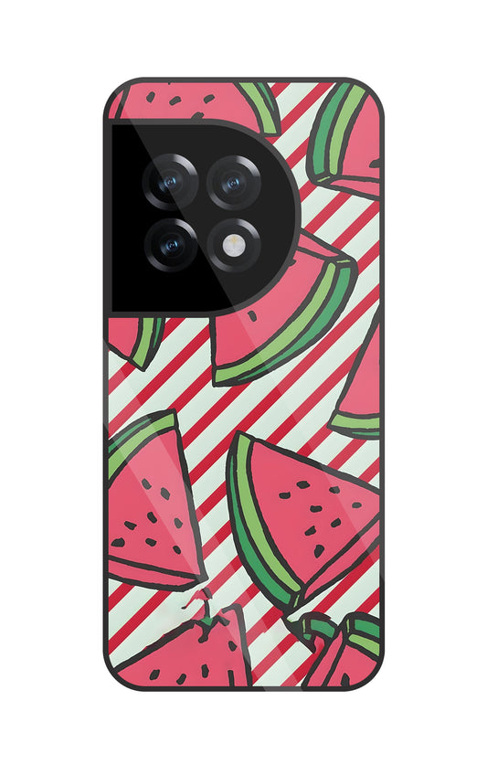Watermelon Glass Case For Oneplus 11R